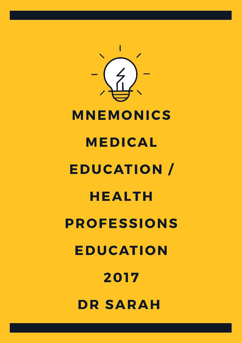 Mnemonics of Medical Education / Health Professions Education