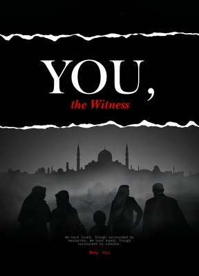 Cover of You, the witness - Palestinian poetry book